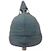 warreplica Prussian Pickelhaube Helmet Cover Replica - WWI German M1914 Feldgrau Cotton Canvas - Headgear Accessory for Displays, Pickelhaube Preservation - Fit for Leather German Spiked Helmets