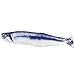 Frdun Zabawki rybne kociołek ryby, kot ryba realistyczna pluszowa zabawka symulacja kociuch miękki prezent do żucia zwierząt domowych (saury, 30 cm)