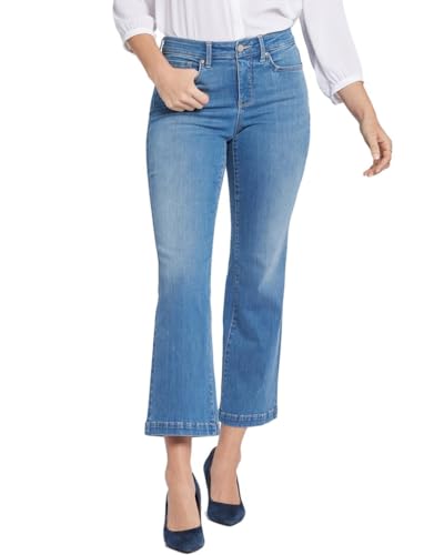 NYDJ Womens Julia Relaxed Denim Flared Jeans