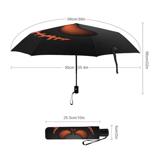 Parapluie pliant panda avec ouverture automatique compacte et étanche - 2
