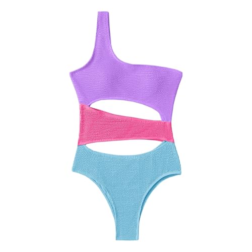 Monokini gainant motif texturé pour masquer les complexes avec élégance