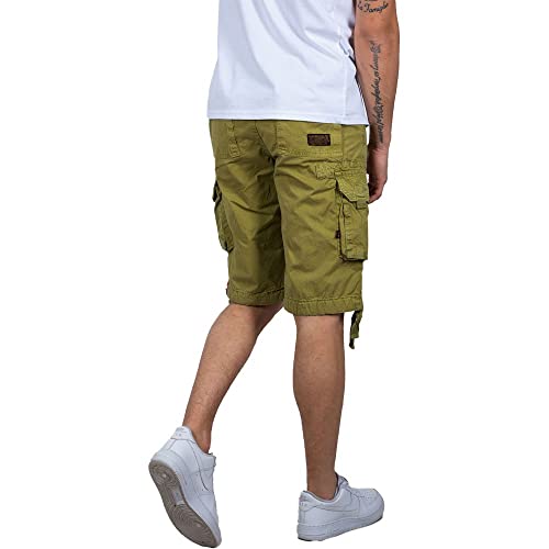 Alpha Industries Jet Short Short für Herren Khaki Green – Ansicht 2