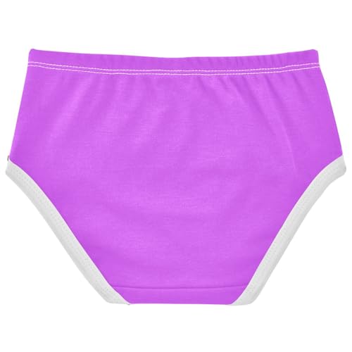 Joisal Girls Underwear Toddlers 2t Cotton Little Girl Panties Pattern Briefs Kids Undies Purple Mallow2