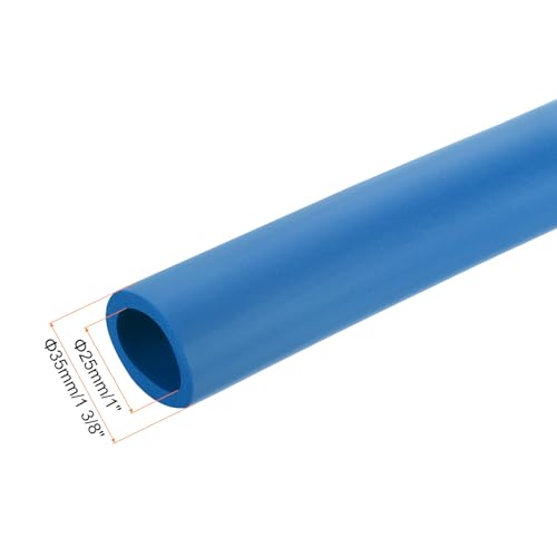 Image of uxcell Foam Tubing for Handle Grip Support,25mm(1 inch) ID 35mm(1 3 /8 inch) OD 0.3 Meter /1ft Length Blue