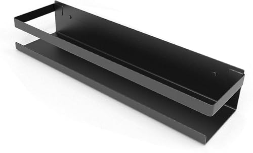 Bestdon Estantería Baño Acero Inoxidable, Estantes Ducha Pared Sin Taladro Para Baño Y Cocina, Adhesiva, Negro​ Mate, 30 cm