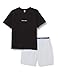 Produktbild Calvin Klein Herren Pyjama-Set Kurz, Mehrfarbig (Blk Top/Asphalt Grey_Chambray Btm), L
