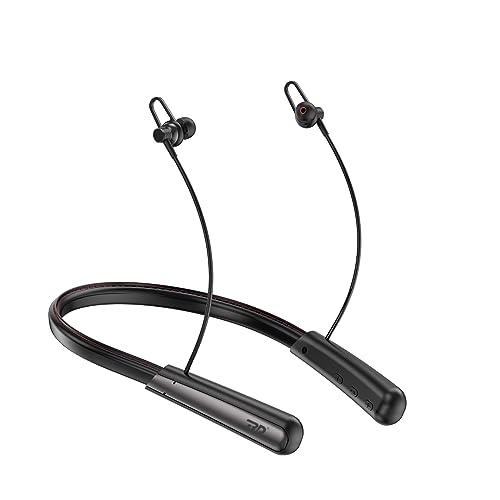 Image of RD M-201 Bluetooth Wireless in Ear Earphones 10mm Dynamic Drivers, 120 Hours Play-Time ASAP Type-C Charging, Neckband V5.3, 5 EQ Modes, IPX-4 Sweat Proof, Low Latency for Gaming - Black