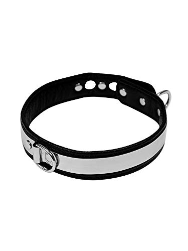 Collier en cuir Rimba bondage play de 3cm pour l'initiation aux jeux de retenue - 3