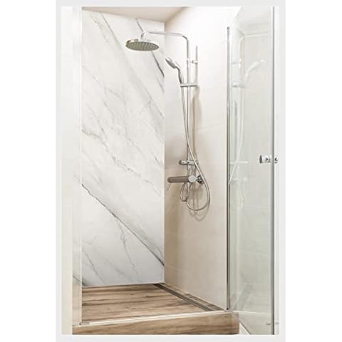 mySPOTTI Fresh - Selbstklebende Duschrückwand zum Aufkleben aus hochwertigem Material. Einfache Montage (100 x 210 cm, Kylie) Cover