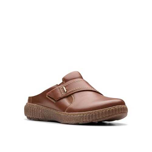 Clarks Collection Women's Caroline Bay Mule, Tan Leather, 5.5 Medium US - image 8