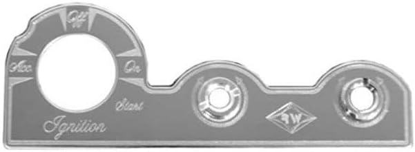 Technical Precision Replacement for Peterbilt 378 Year 2004 Stainless Steel Switch Plate Ignition DIMMER and Wiper