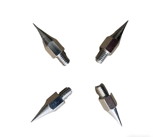 M-GYG Metal 4-Prong Ice Cane Tips for Mountain Climbing