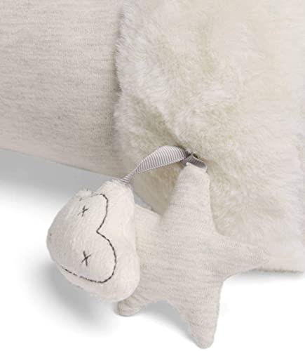 Mamas & Papas Tummy Time Roll, Interactive Soft Baby Pillow with Integrated Rattle, Wish Upon A Cloud