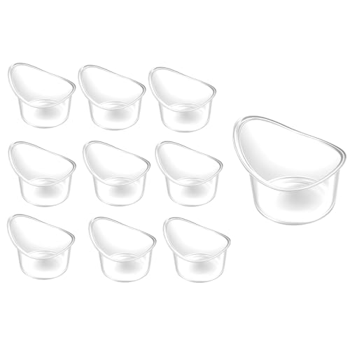 10 Pieces Eye Wash Cup, Eye Cleaning Kit for Contact Lens Wearers and Makeup Users, Portable Eye Care Tool for Quick Relief from Tired Eyes and Allergies, Eye Washing Cup for Daily Use and Travel