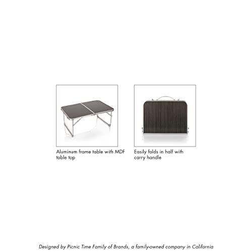 Picnic TIME NFL Tampa Bay Buccaneers Concert Mini Portable Table - Small Folding Table - Mini Picnic Table, (Charcoal Wood Grain) by PICNIC TIME - Image 6