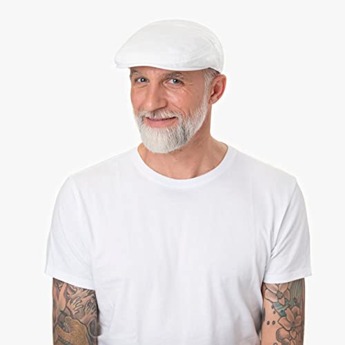 Stetson Paradise Cotton Coppola da Uomo - Berretto Piatto con Protezione UV 40 - Berretto da Uomo in Cotone - Coppola Estate/Inverno - Cappello Piatto Oliva XXL (62-63 cm)