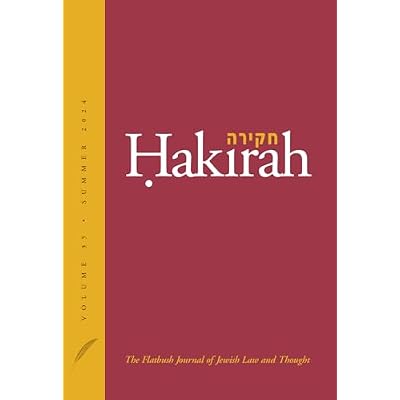 Hakirah: The Flatbush Journal of Jewish Law and Thought
