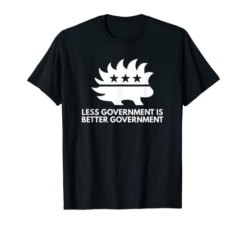 Menos gobierno libertario puercoespín anti estatista regalo Camiseta