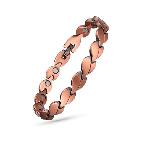 MagVIVACE Copper Anklet for Women, Magnetic Ankle Bracelet Jewelry with 3500 Gauss Magnets Cover