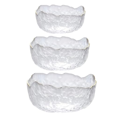 Set de 3 tazones de vidrio para ensalada miniatura 1