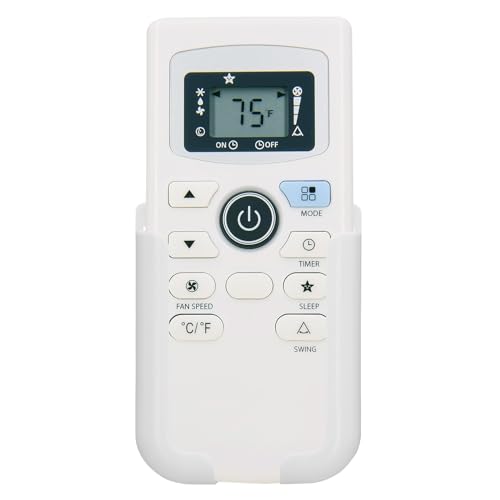 XINJISHIMIN Replacement Remote Control for Emerson Quiet Kool EQK EAPC10RD1 EBPC8RD1 EBPC10RD1 EAPC8RD1 Portable Air Conditioner