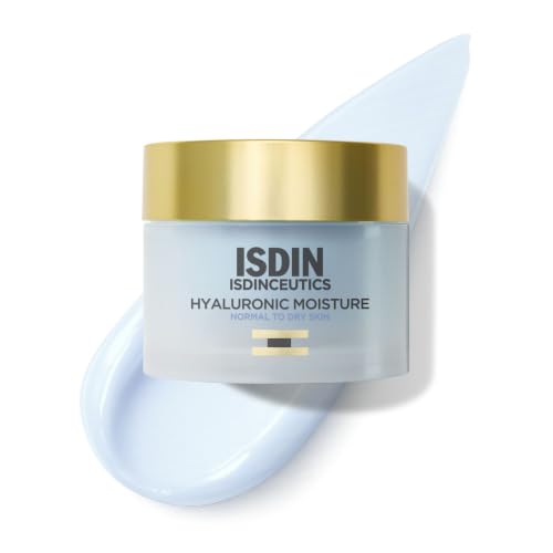 ISDIN Isdinceutics Hyaluronic Moisture Normal, Crema Hidratante para Piel Normal a Seca con Ácido Hialurónico, 50 g