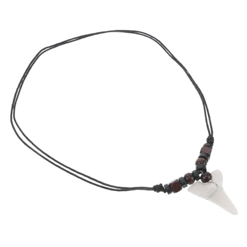 Ipetboom Collar de Tiburón para Hombres y Mujeres Colgante de Diente, Longitud Ajustable, Estilo Bohemio Vintage para Salidas Playa y Aventuras de Surf