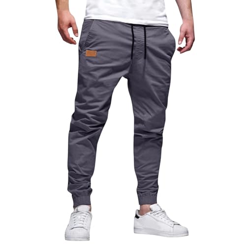 Pantalones para Hombre Trekking Cargo Pants Otoño Inviernos Ajuste Delgado con Bolsillos Cargo Trousers Pantalon Chandal Hombre Talla Grande Anchos Largos Pantalon Adecuado para Uso Diario