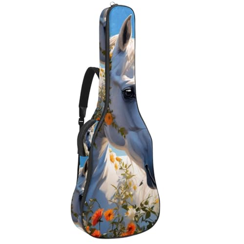 Sac pour guitare à protection améliorée et grands rangements étanches pour guitare folk