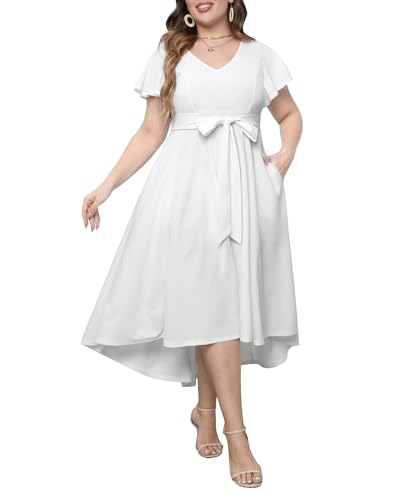 white cocktail dress amazon Plus Size Graduation Party Bridal Shower Maxi Long V Neck Flowy Dresses with Pockets Black Long Sleeves High not FS post Labor Day Mini dress This chic and playful Size:Custom Size(Leave size in the seller box)