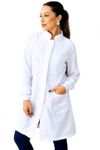 Jaleco Feminino Oxford Gola Padre