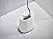 Joseph Joseph Flex Lite Silicone Toilet Brush with Slimline Holder Set, Flexible Head, drip, Anti-Clog deep Clean, 1 EA, Grey/White