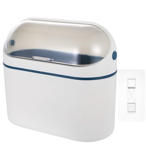 SHUTIANYA Küchenmülleimer 4L Abfalleimer mit Deckel, Kunststoff Abfallsammler, Abfallbehälter Mülleimer zum Aufhängen, hängende Wandmontagefür Mülleimer Wohnmobil Küche Schrank Trash Can