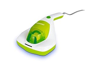CLEANmaxx Anti-mijt handstofzuiger | Matrasreiniger met UV-C licht | Vernietigt 99,9% van alle mijten | Incl. HEPA filter en 250ml stofreservoir | Ideaal voor mensen met een allergie [Limegreen]