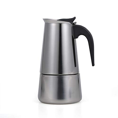 Honorall 100 ml de Aço Inoxidável Espresso Fogão Coador Máquina de Café Expresso Panela Cafeteira It