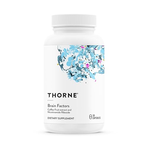 THORNE – Brain Factors – Brain Health Supplement with Nicotinamide Riboside, Coffee Fruit Extract & Betaine Anhydrous – Supports Learning, Memory & Cognition* – Third-Party Certified – 30 Capsules