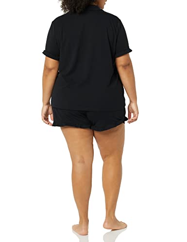 Amazon Essentials Women's Cotton Modal Piped Notch Collar Pajama Set, Comfortable Loungewear (Available in Plus Size)4
