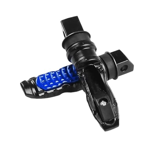 FULUSIC Reposapiés Moto Pedales Universales para Motocicleta Reposapiés Trasero para Pasajero Reposapiés General 1 Par Pedales Reposapies Moto(Blue)