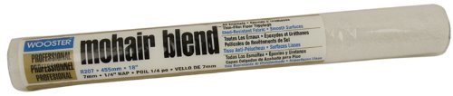 Wooster Brush R207 18 Inch Mohair Blend 1/4 Inch Nap Roller Cover - Pack Of 6 #TOP1