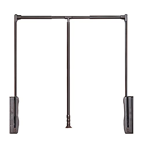 Penderie trop haute ? Ce cintre relevable marron de 30 kg résout tout