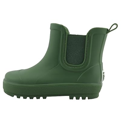 BEARPAW Toddler and Kids' Rain Boots with Faux-Fur Lining Waterproof Rubber Chelsea Boot for Boys & Girls