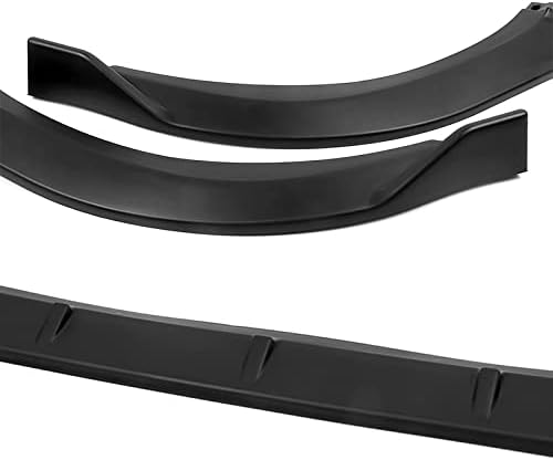 3PCS Front Bumper Lip Kit fit for Compatible with 2021-2023 Toyota Camry, STP-Style Splitter Trim Protection Spoiler, Air-Dam-Chin-Diffuser (Unpainted Matt Black)