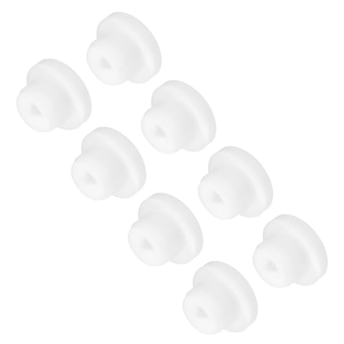 Image of MECCANIXITY 8pcs T-Shaped Silicone Plugs 16mm 5 /8 Inch Dia Snap in Plug Hole Seal Cover Round Rubber Stopper for Kitchen Rubber Bulkheads Waterproof Sealing Plugs White