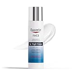 Eucerin Face Immersive Hydration Night Cream with Hyaluronic Acid and Provitamin B5, Skin Care Gifts for Mom, Ultra-Lightweight Face Moisturizer Smooths Fines Lines and Wrinkles, .5 Oz Bottle