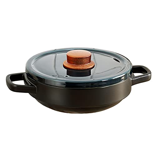 Cocotte en céramique blanche et terre cuite résistante à la chaleur