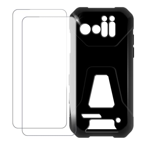 UOGNADGD Unihertz 8849 Tank Mini 1 �Ƃ̌݊������� �J�X�^���J���t���P�[�X�{�����K���X�ی�t�B����2���t�� ? �Ռ��z�������h�~ (�u���b�N)
