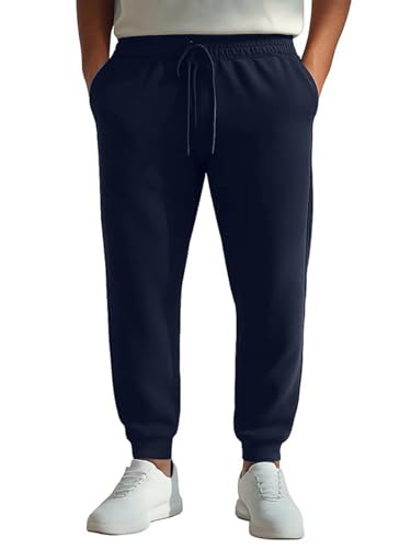 Image of Veirdo 100% Pure Cotton Regular Fit Mid Rise 2 Pocket Trackpants for Men (Available in Black, Brown, Navy, Olive, Eiffel Tower Colors)