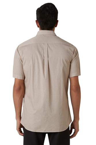 Image of Van Heusen Casual Printed Shirt for Men| Premium Cotton| Half Sleeves| Slim Fit |Breathable Fabric