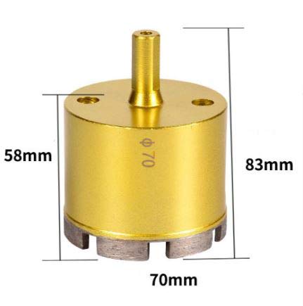 Yaowanguan Diamond Drill Bit Hole Saw Tools for Glass/Tile/Ceramic/Marble/Porcelain/Concrete/Granite Cutting Opening - Image 3