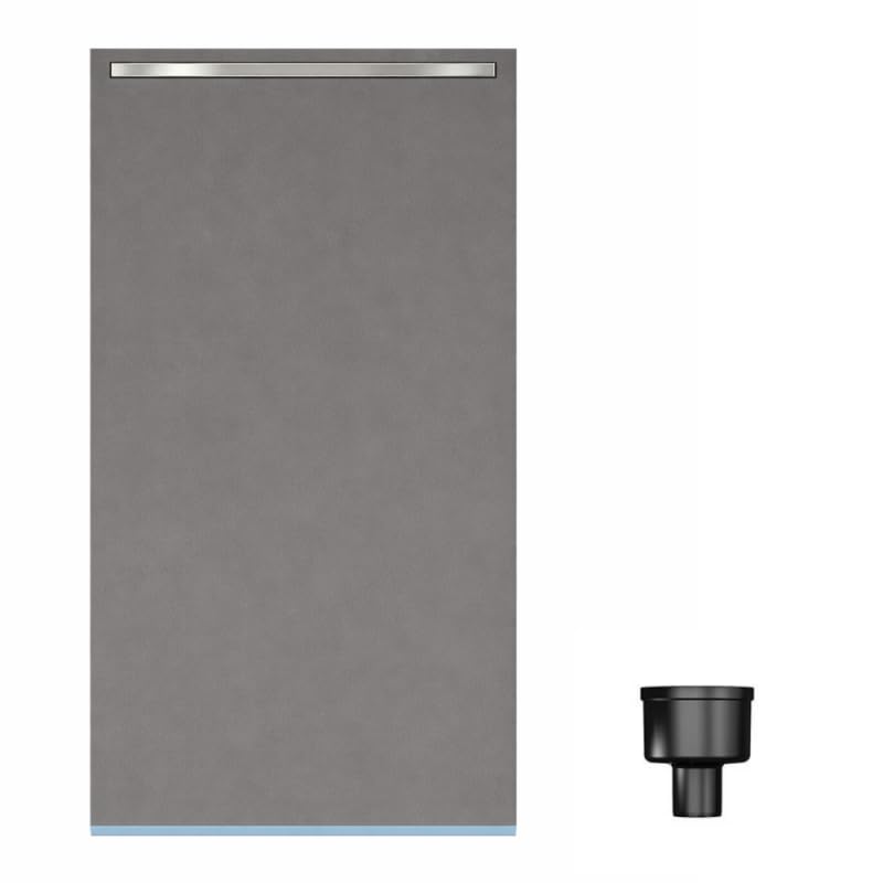 Receveur de douche à carreler 160 x 100 cm WEDI Fundo Riolito Neo avec écoulement vertical + barrette de finition 70 cm